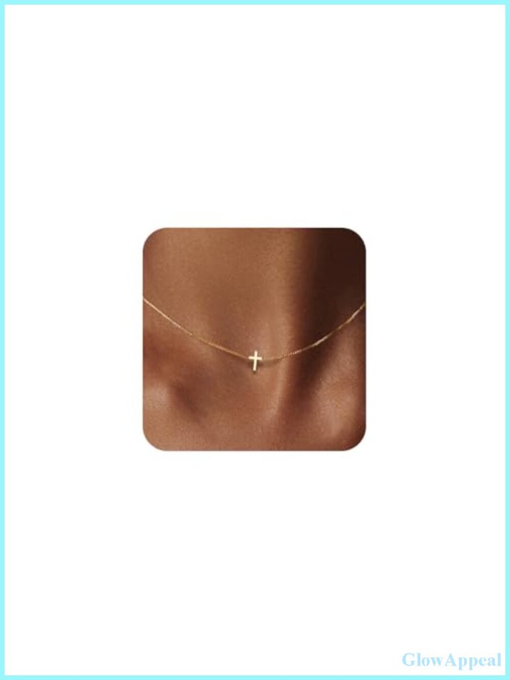 14K Gold Plated Dainty Cross Necklace for Women Faith Jewelry Gift